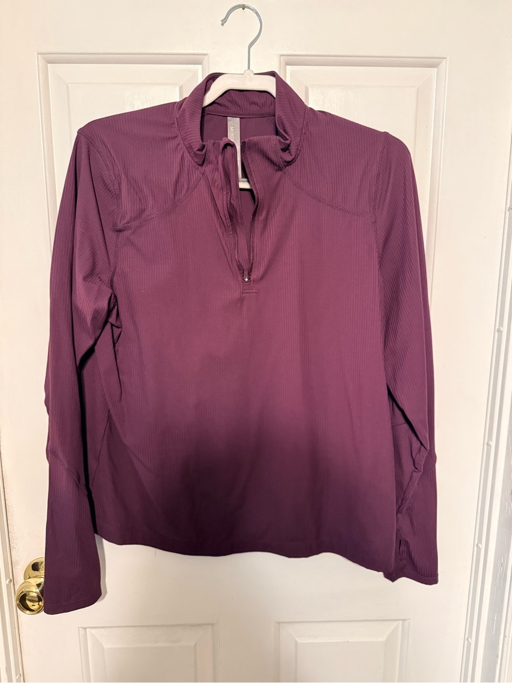 Mondetta Plum Quarter-Zip Performance Pullover